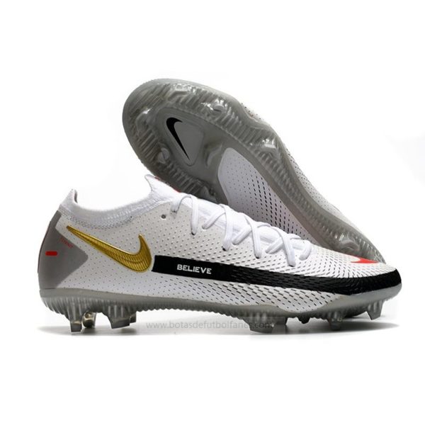 Nike Phantom GT Elite FG Blanco Negro Rojo